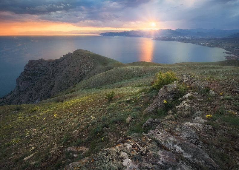 крым, меганом, горы, россия, закат, море Закат на Меганомеphoto preview