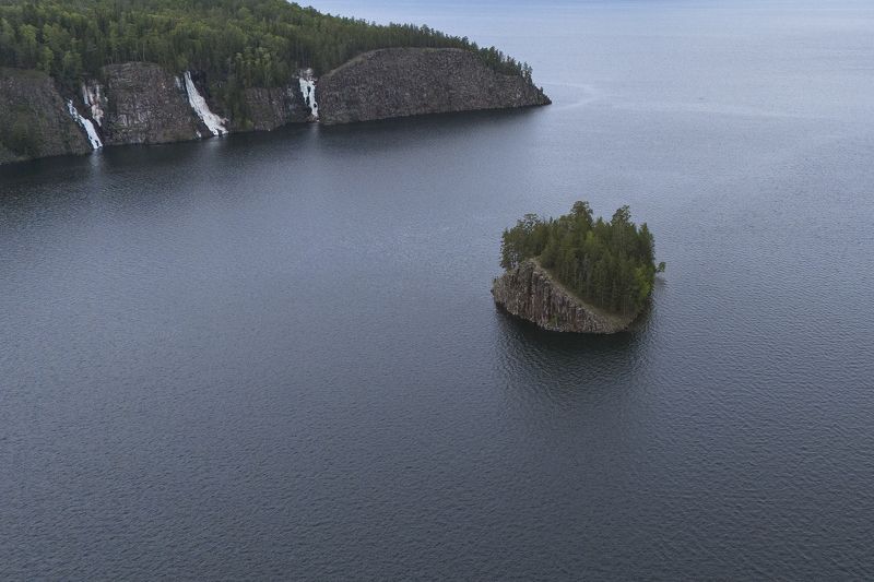 восточная, сибирь, остров, скалы Островок фото превью
