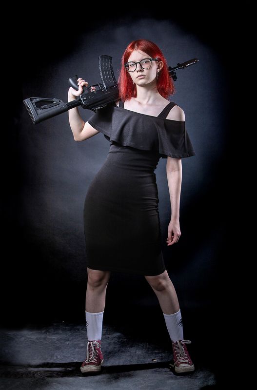 автомат, ак-12, девочка... АК-12photo preview