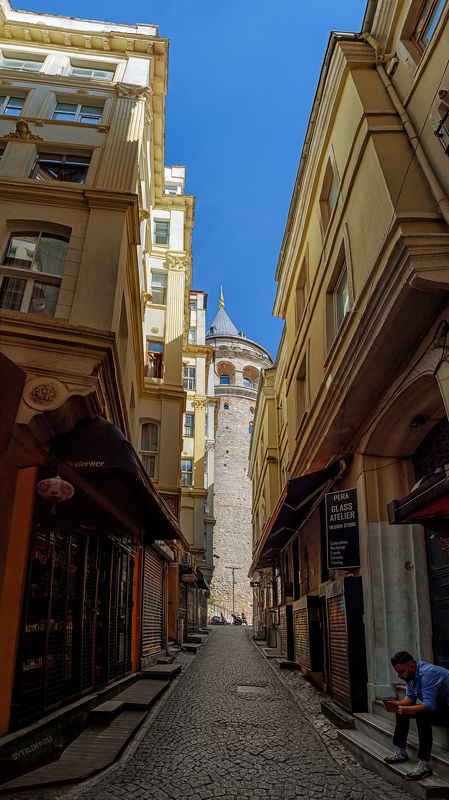 Галатская башня, Стамбул, Турция. достопримечательность, туризм, путешествие, древний, культура., Галатская башня (1349 год). Стамбул. Турция. Весна 2024.photo preview