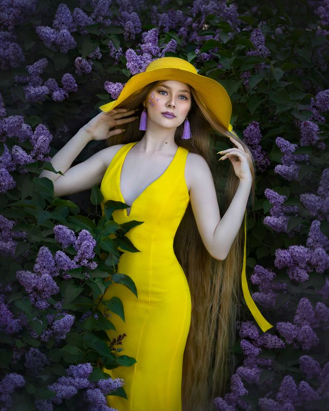 Фотограф Юлия Дюдина, Фотограф Нижний Новгород, арт фотограф,  волшебная фотосессия, фотосессия цветение, фотосессия в сирени, фотосессия в цветении photo preview