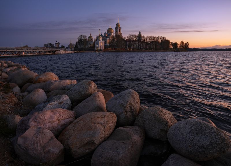 нило-столбенская пустынь, нилова пустынь, селигер, вечер Вечер на Селигереphoto preview