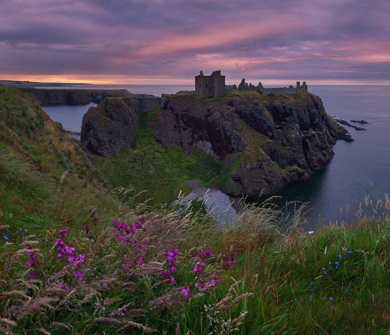 dunnottar, данноттар, замок, рассвет, шотландия, scotland, castle Шотландия: замок Данноттарphoto preview