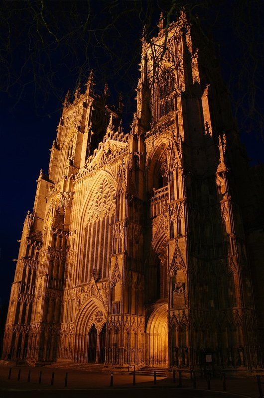 Architecture, Cathedral, Church, England, Night, York, Yorkshire York Minsterphoto preview