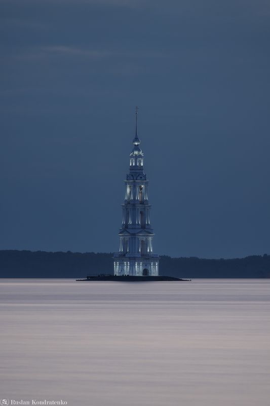 калязинская колокольня, калязин, колокольня, ночь, длинная выдержка Калязинская колокольняphoto preview