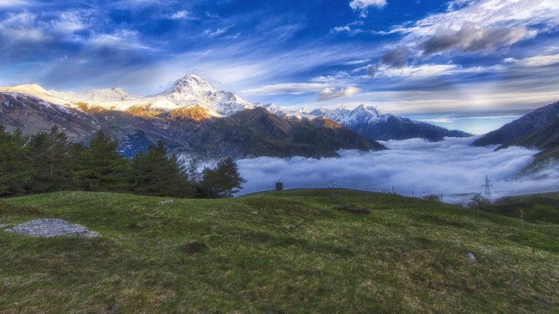 горы, туман, утро Обитель монахов.photo preview