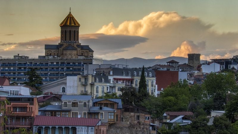 город,вечер, Старый Тбилиси.photo preview