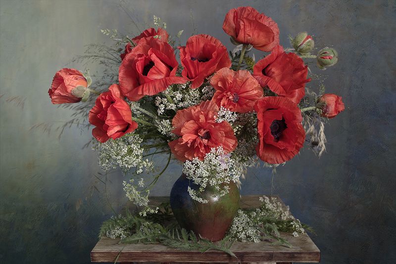 натюрморт, вера павлухина, маки, цветы Обворожительные макиphoto preview