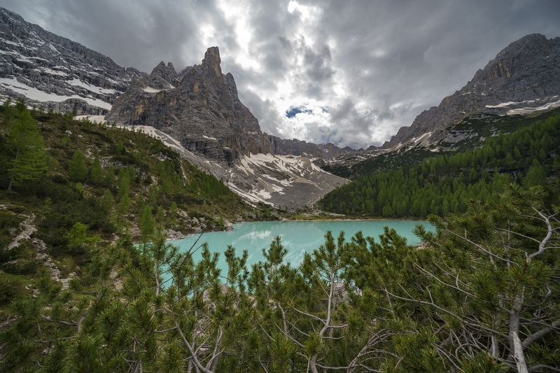 italy, dolomiti, landscape, lake, cloud, Sorapisphoto preview