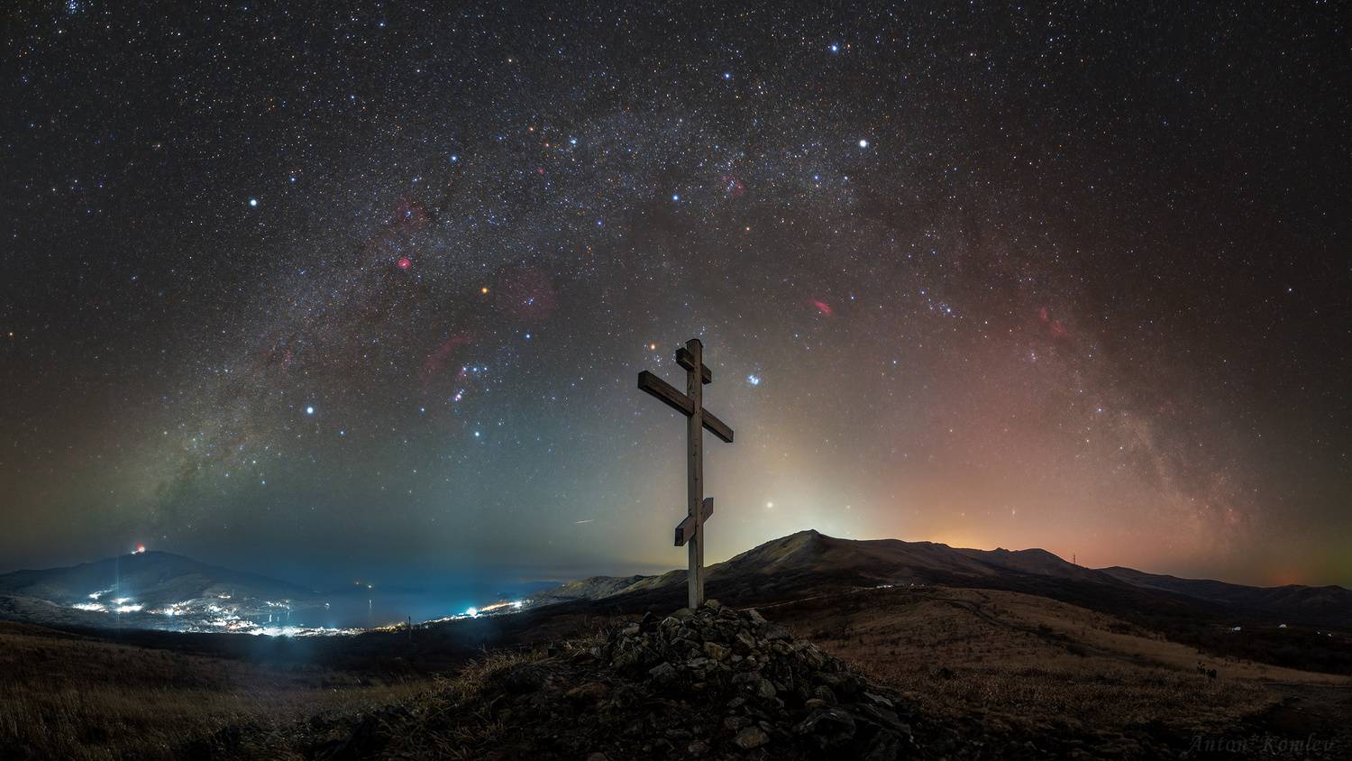 орион, приморье, зимнее небо, ночь, гамова, витязь, Комлев Антон