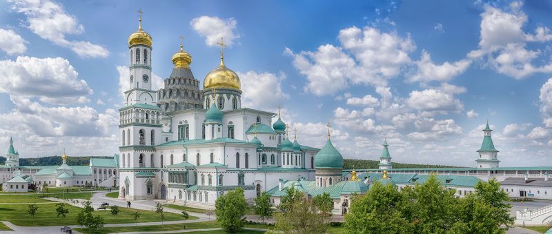 монастырь, панорама, новый иерусалим, храм, россия, архитектура photo preview