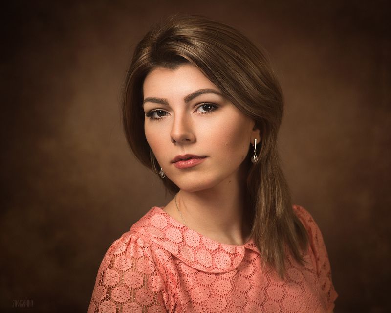 классический портрет, девушка, студия, красивая Асяphoto preview