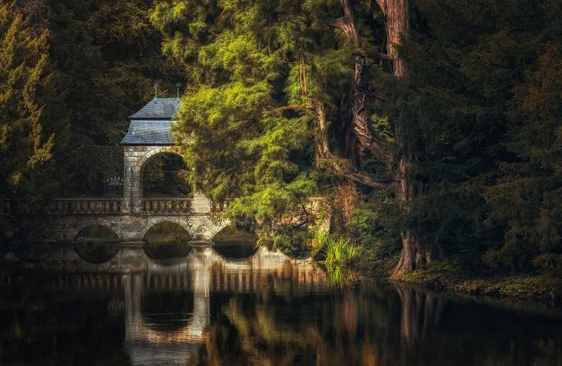 Dyck, Германия, Замок, Мост Baroccophoto preview