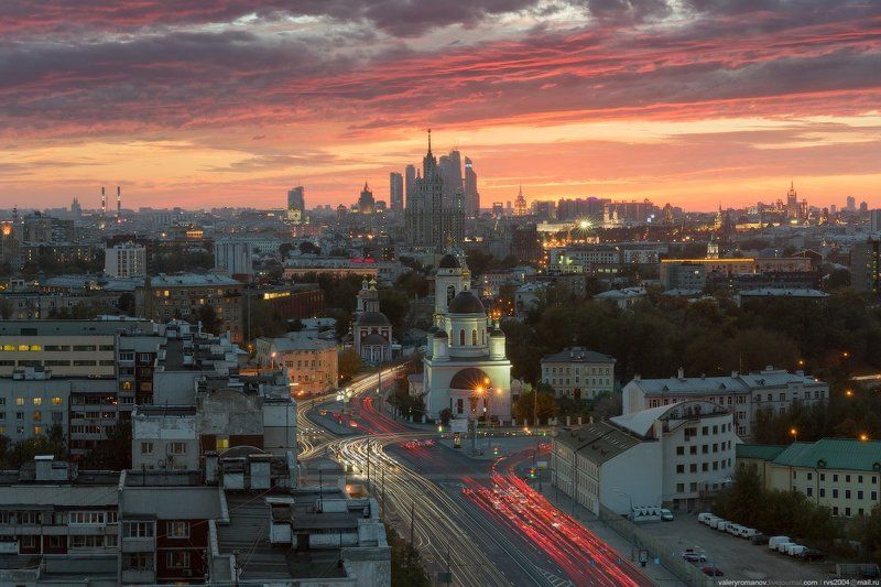 москва, москва-сити, высотка, сталинская, романов, закат Площадь Ильичаphoto preview