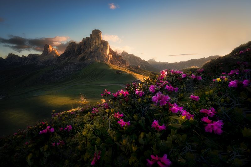 Sunrise in the Dolomites photo preview