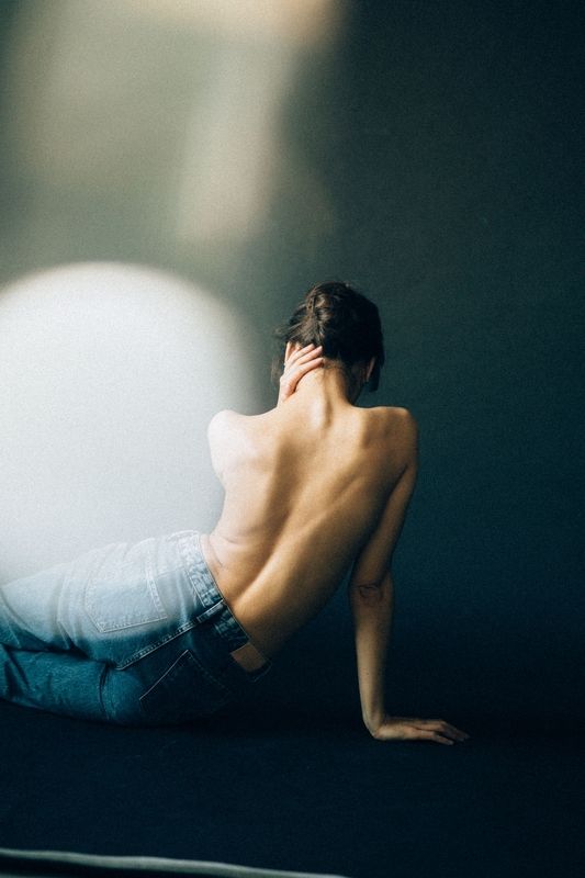 art, nude, portrait, fine, model, back, film, natural, back, sensual, posing, sensuality, face off, gorgeous, young, * * * фото превью