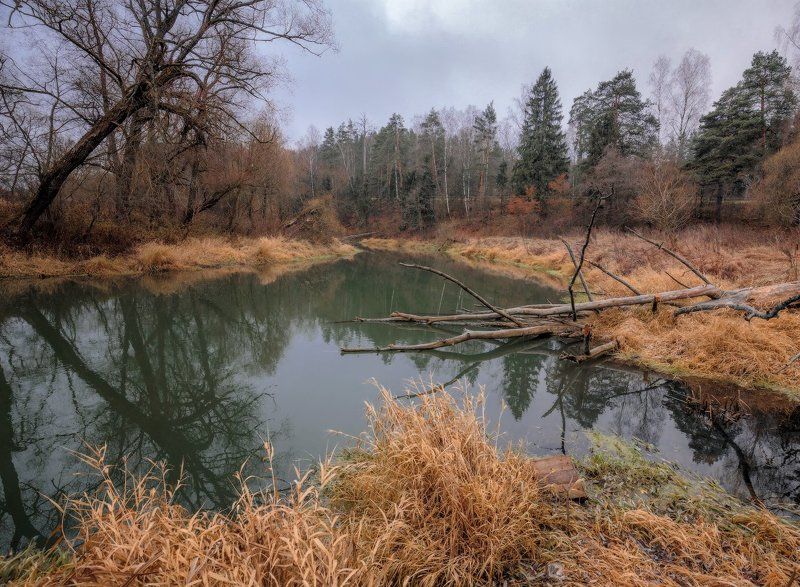осень, природа, река Мёртвый сезонphoto preview