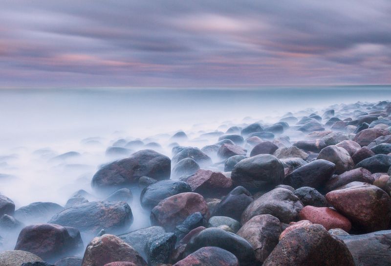 море камни закат Мыс Таранphoto preview