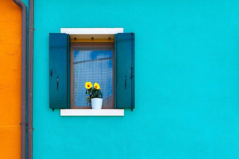 бурано, венеция, окно, стена бурановские окошкиphoto preview