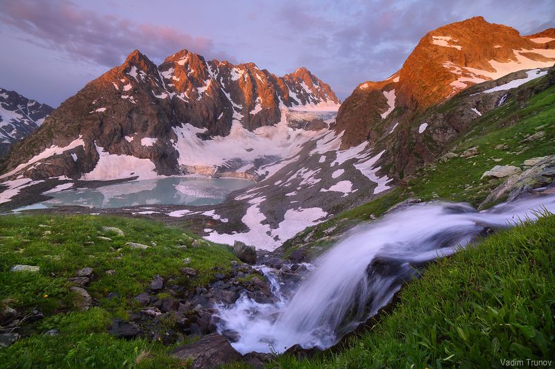 архыз, кчр, аманауз, кавказ Ледник Аманаузphoto preview