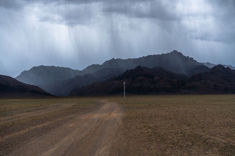 монголия, горы, дождь, ливень, тучи, дорога, mongolia, mountains, rain, clouds, road photo preview