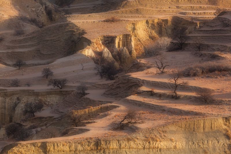 кавказ, дагестан, рассвет, террасы, салта Формы, линии, изгибыphoto preview