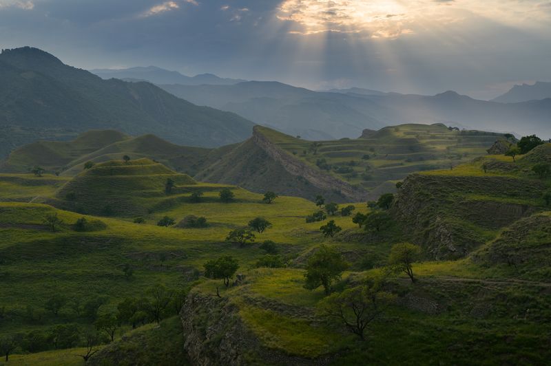 кавказ, дагестан, гунибский район, чох, чохские террасы Чохские склоныphoto preview