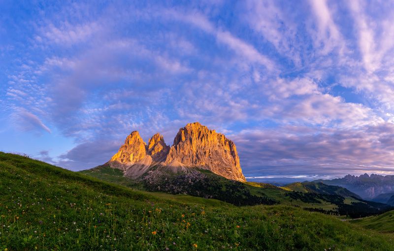 dolomites, passo sella, dolomiti, italy, tyrol, Dolomitesphoto preview