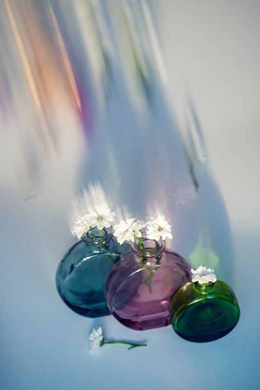 натюрморт, цветы, вазы, тень, стекло, смаз, хризантемы Натюрмортphoto preview