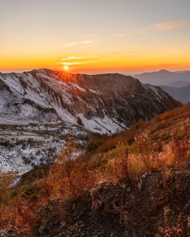 Закат на Красной полянеphoto preview