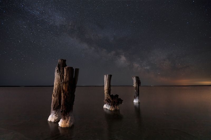 ночной пейзаж, баскунчак, соленое озеро, звезды, ночь, млечный путь Баскунчак ночнойphoto preview