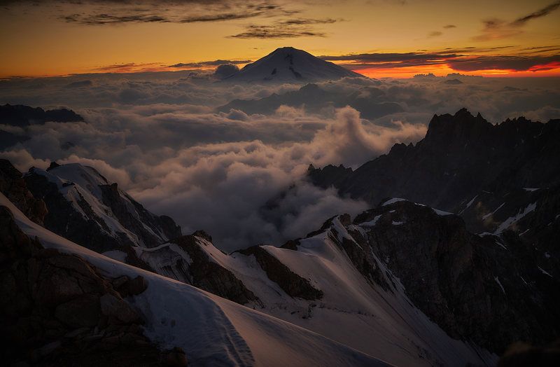 Заход солнца с гребня Тю-тю баши.photo preview