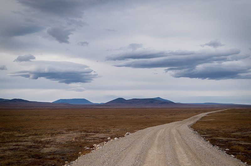 дорога, Чукотка Дорога в Билибино осеньюphoto preview