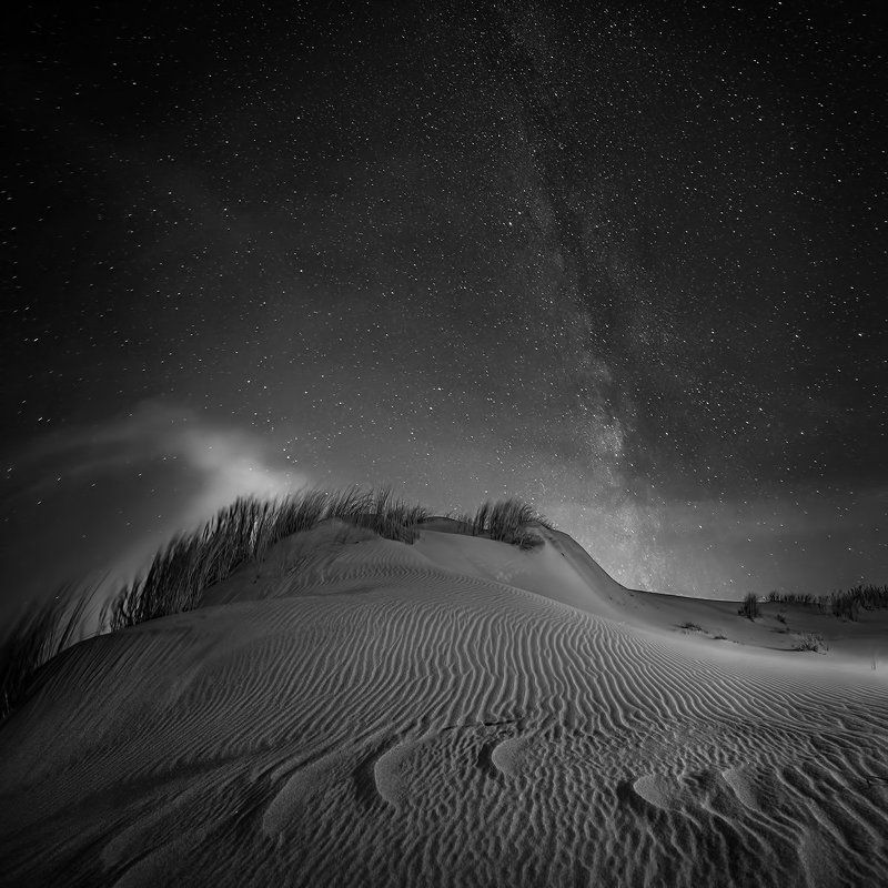 Black and white, Landscape, Nida.long exposure, Night, Nikon Nidaphoto preview
