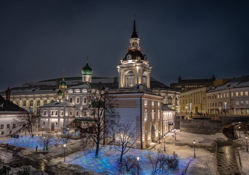 архитектура, храмы, москва, городской пейзаж Новогодняя Москваphoto preview