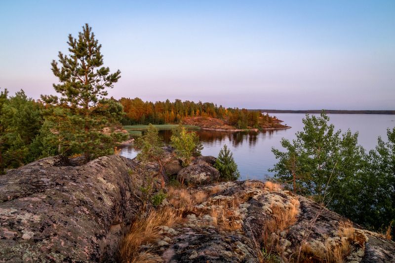 Карелия, Ладога, Ладожское озеро, Ладожские шхеры Тихий вечерphoto preview