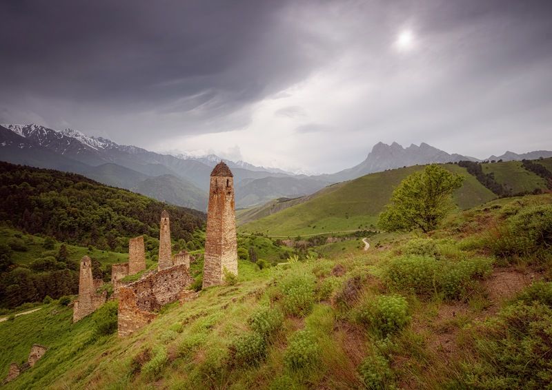 ингушетия, башня, пялинг, замок, замковый комплекс Башни Пялинга (Ингушетия)photo preview