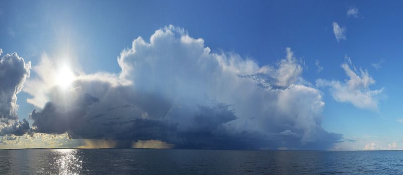 онего, небо, гроза Небеса Онежского озераphoto preview