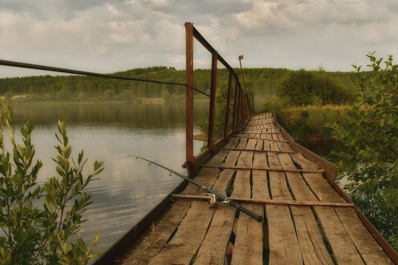 Старый мостик на водохранилище  Баралphoto preview