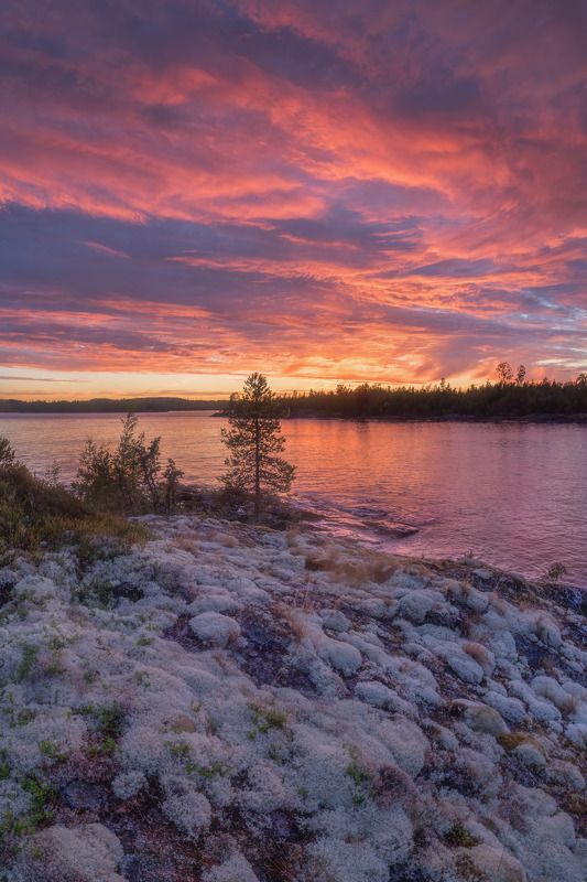 ладога шхеры Закат на Ладогеphoto preview