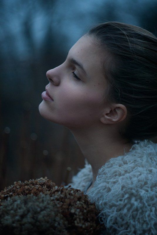 портрет, девушка, профиль, зима, portrait, girl, beauty, winter Зимний портретphoto preview