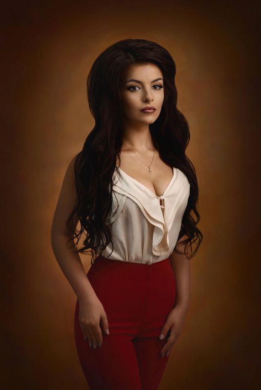 девушка, портрет, студия, свет ***photo preview