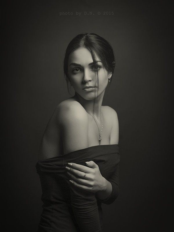 portrait, studio, BW, girl Juliaphoto preview