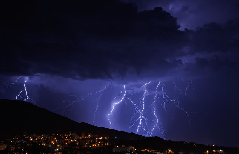 Lightning, Rain, Storm, Strike, Гроза, Молнии, Шторм Электраphoto preview