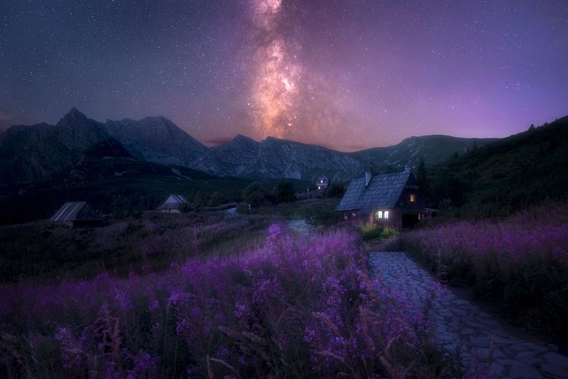 High Tatras in the nightphoto preview
