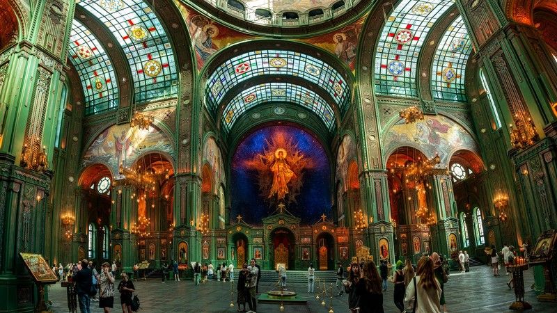 Храмовый интерьер фото превью