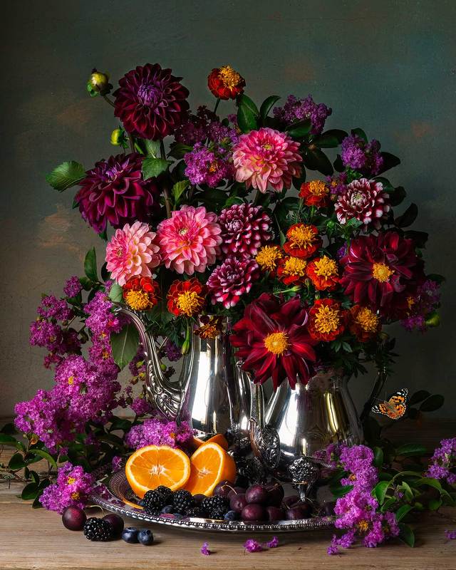 Dahlias and Marigoldsphoto preview