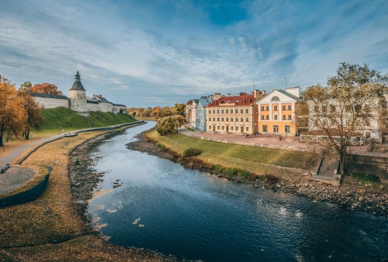 псков,осень,золотаянабережная,russia, pskov ,городскойпейзаж,autumn ,золотаяосень,псковскийкремль,кремль Золотая набережнаяphoto preview