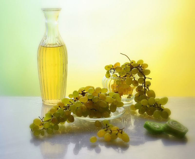 натюрморт,композиция,свет,лето,виноград ***photo preview