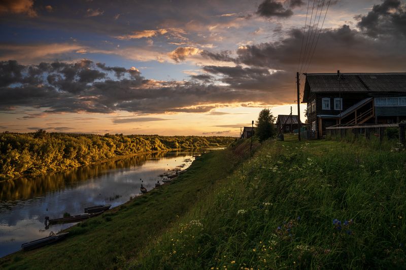 кимжа, архангельская область, В Кимже вечерphoto preview